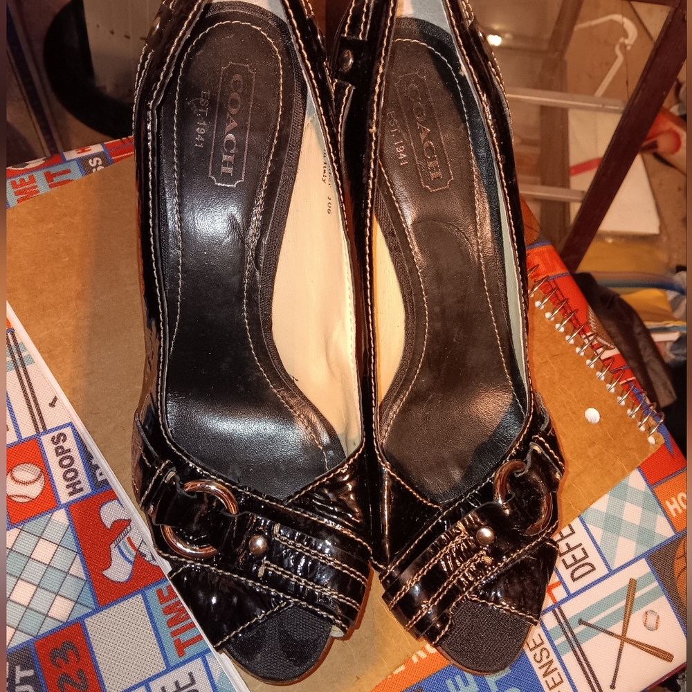 Black Coach Heels